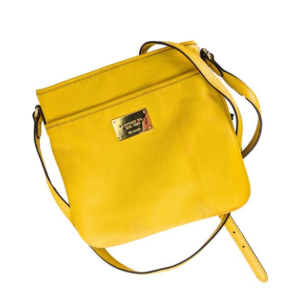 NWT Lauren Ralph Lauren Governors Lodge Flat Leather Crossbody Bag - Picture 4 of 9